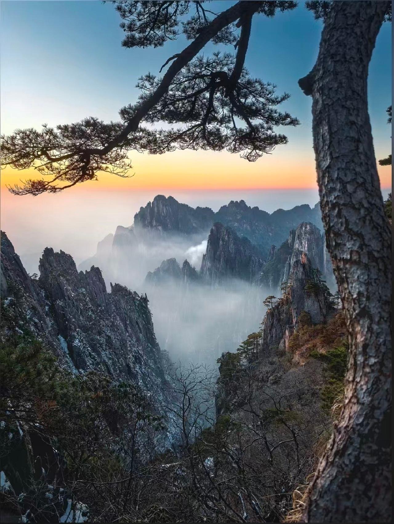 Huangshan Mountain granite peaks and scenic trails