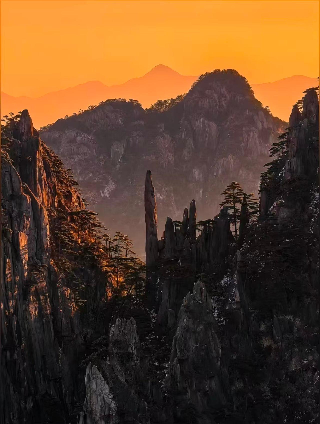 Huangshan Mountain scenic landscape
